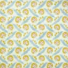 blue botanical linen fabric from Linwood Fabrics