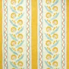 blue botanical linen fabric from Linwood Fabrics
