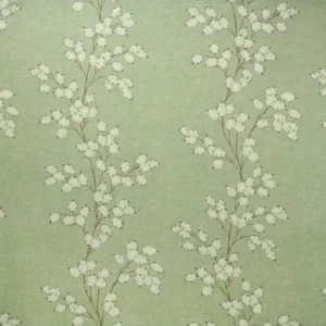 green botanical linen fabric from Linwood Fabrics