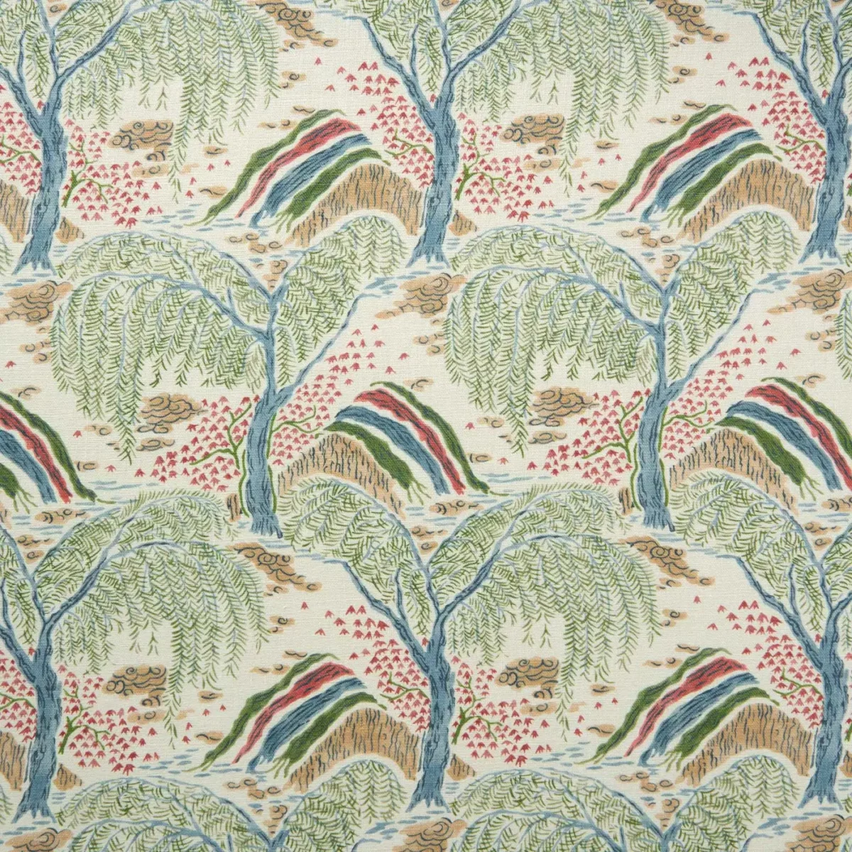 Gwendolyn Fabric - Cranberry by linwood gwendolyn fabric