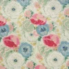 pink botanical linen fabric from Linwood Fabrics