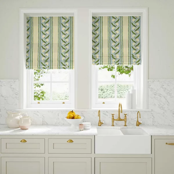 Polly Stripe Fabric - Lakeside by Polly Stripe Fabric - Lakeside from