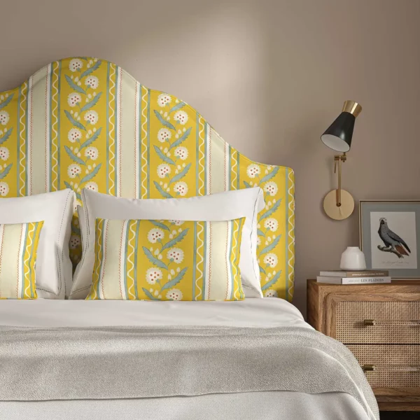 Polly Stripe Fabric - Mimosa by Polly Stripe Fabric - Mimosa from