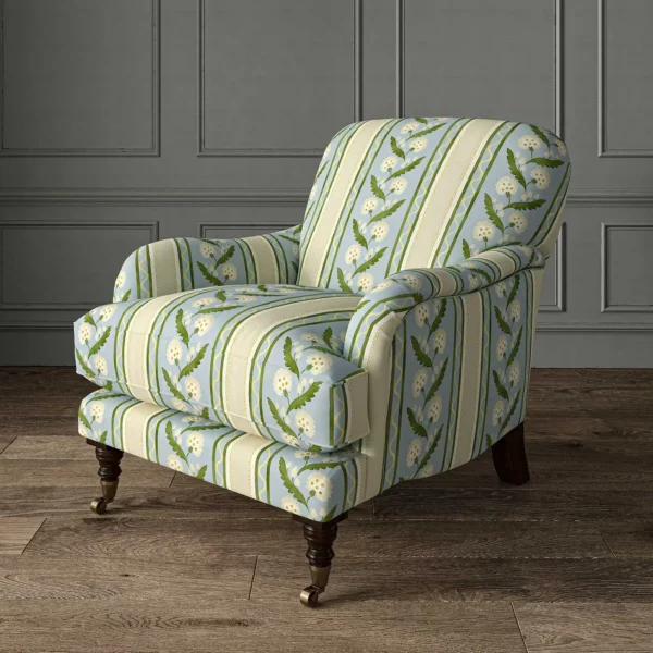 Polly Stripe Fabric - Lakeside by Polly Stripe Fabric - Lakeside from