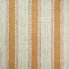 orange striped linen fabric from Linwood Fabrics
