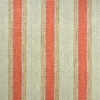 orange striped linen fabric from Linwood Fabrics