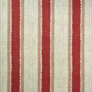red striped linen fabric from Linwood Fabrics