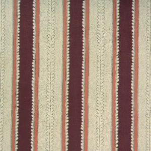 red striped linen fabric from Linwood Fabrics