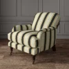 black linen stripe chair