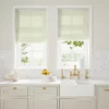 light grey plain linen blinds