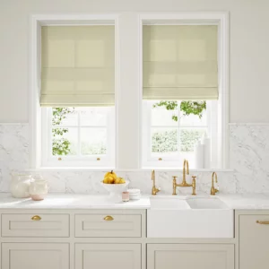 light neutral plain linen blinds