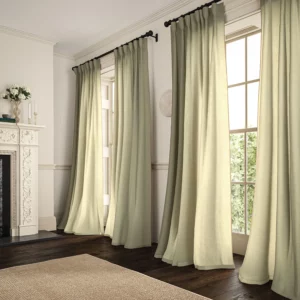 light neutral plain linen curtains