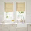 light neutral plain linen blinds