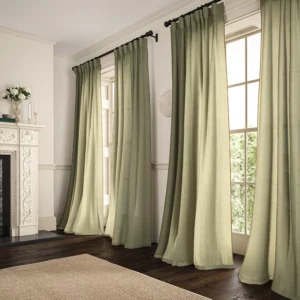 light neutral plain linen curtains