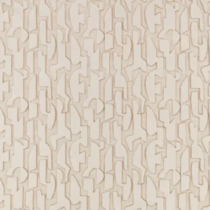 neutral geometric velvet-chenille fabric from Villa Nova
