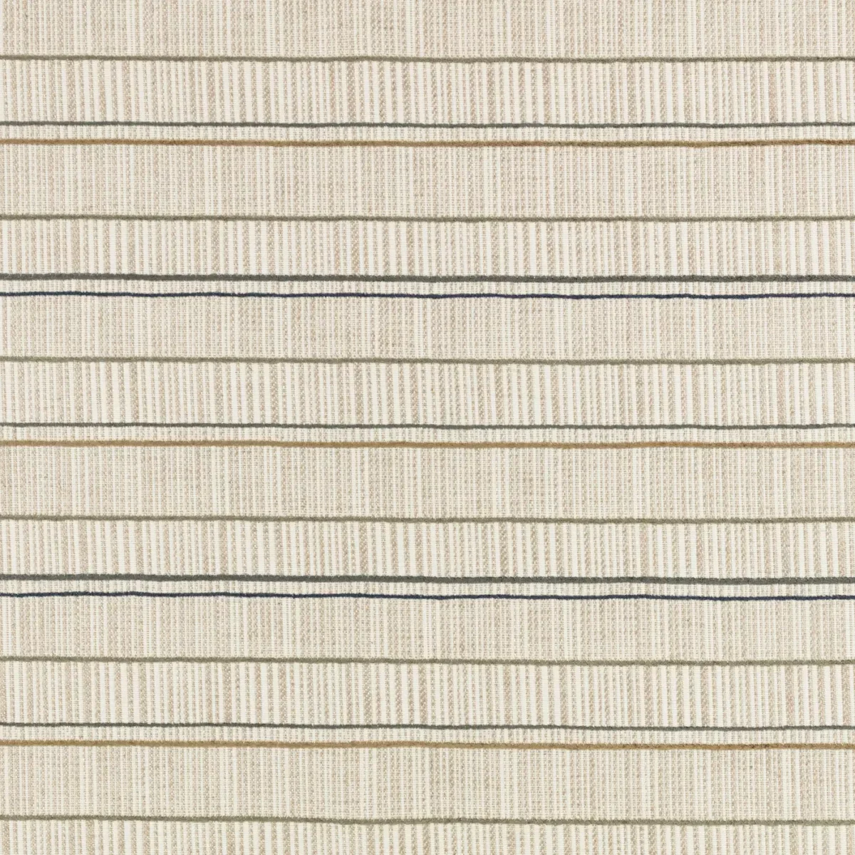 Tolima Fabric - Elm by black-grey striped woven fabric from Villa Nova