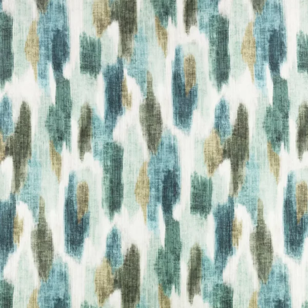 Fuse FR Fabric - Malachite by blue contemporary jacquard fabric from Villa Nova