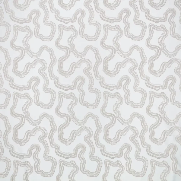 Flux FR Fabric - Chrome by neutral misc jacquard fabric from Villa Nova