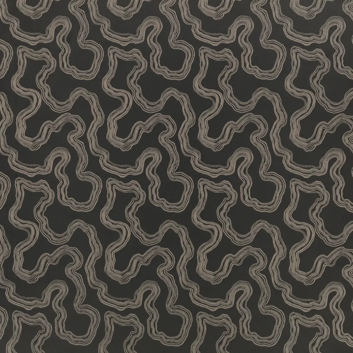 Flux FR Fabric - Onyx by brown misc jacquard fabric from Villa Nova