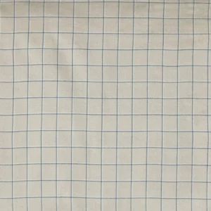 blue checked velvet-chenille fabric from Prestigious Textiles