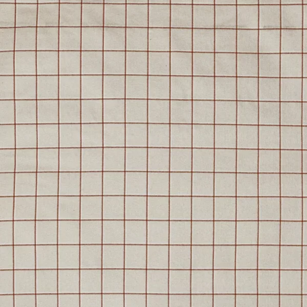 Carson Fabric - Apricot by red checked velvet-chenille fabric from Prestigious Textiles