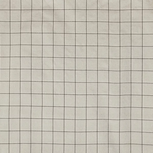Carson Fabric - Almond by black-grey checked velvet-chenille fabric from Prestigious Textiles