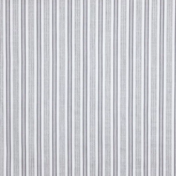 Foxhall Fabric - Pewter by black-grey striped woven fabric from Prestigious Textiles
