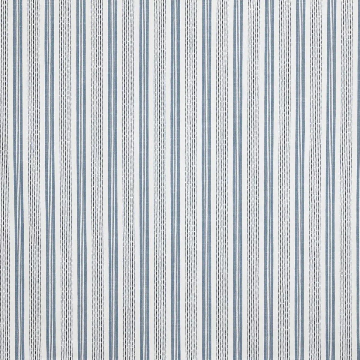 Foxhall Fabric - Denim by blue striped woven fabric from Prestigious Textiles