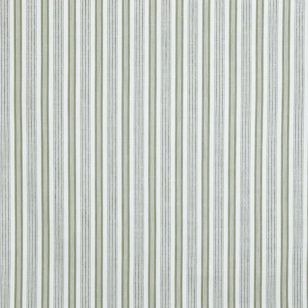 Foxhall Fabric - Sage by green striped woven fabric from Prestigious Textiles