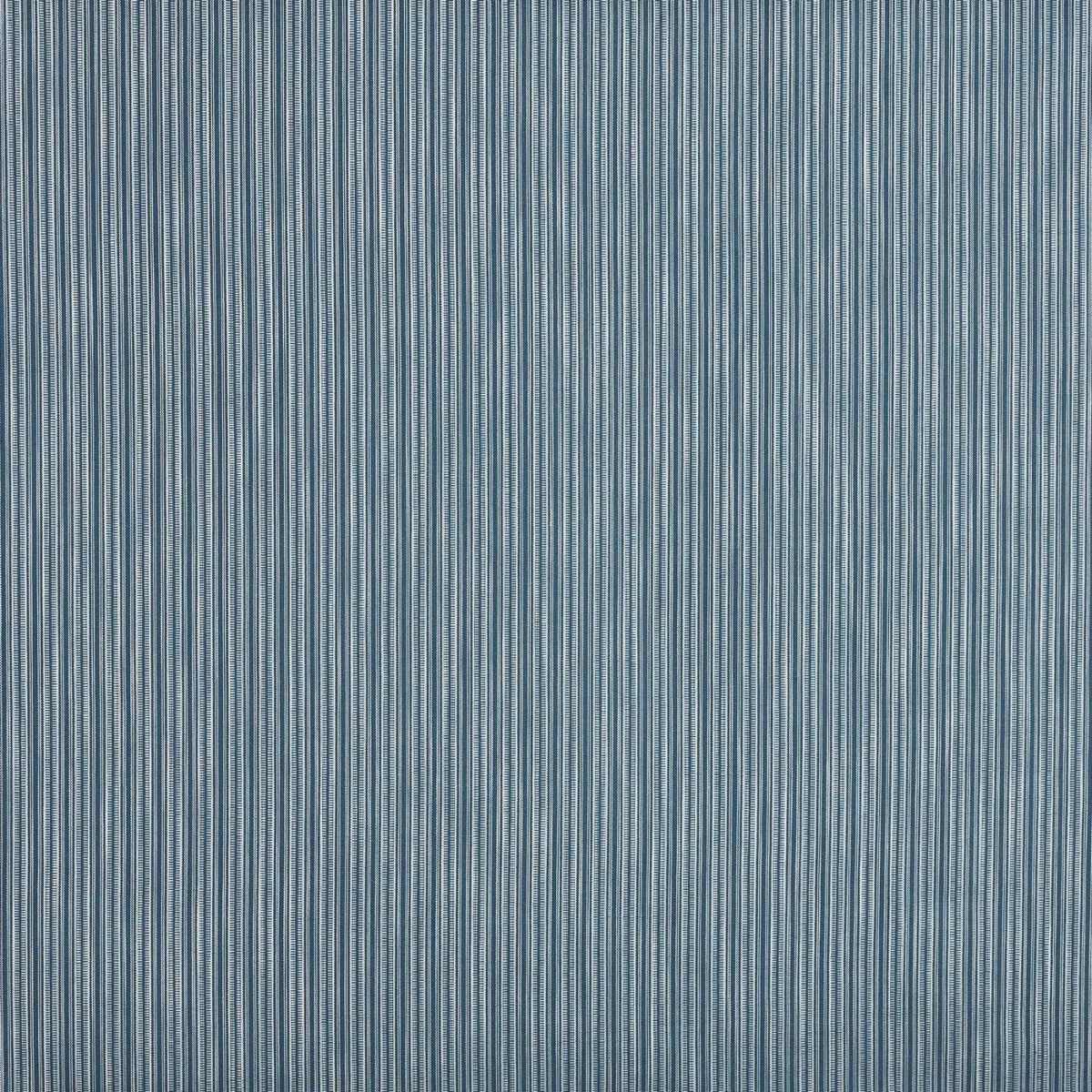 Clark Fabric - Denim by blue striped woven fabric from Prestigious Textiles