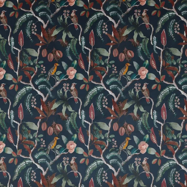 blue animal printed fabric from Prestigious Textiles
