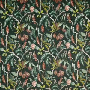 green animal printed fabric from Prestigious Textiles