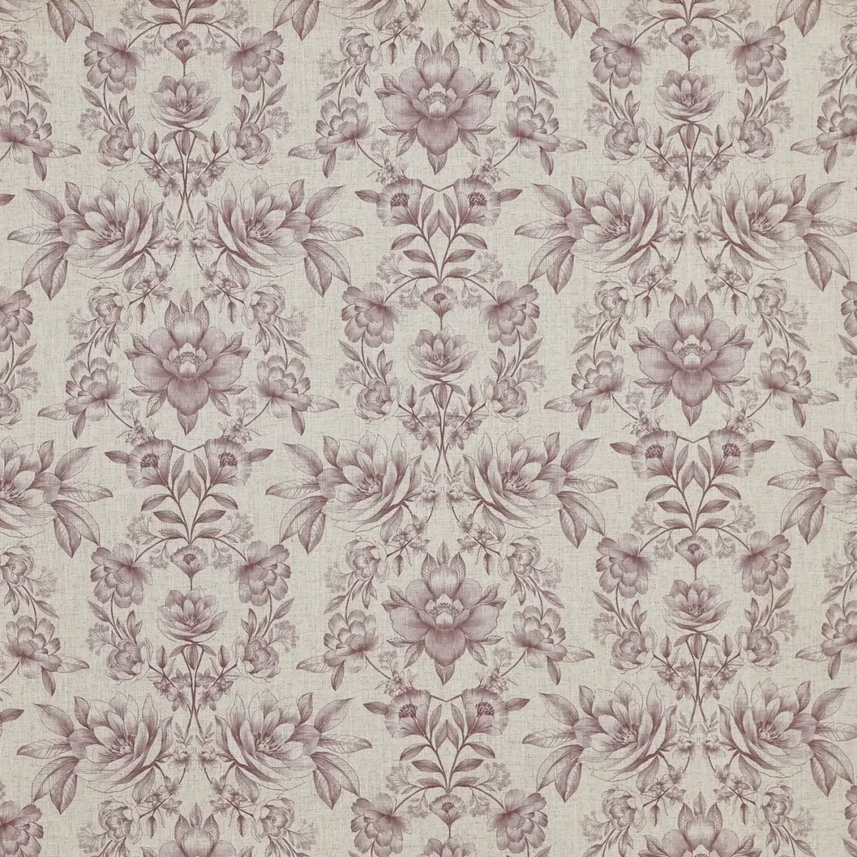 purple botanical printed fabric from Prestigious Textiles