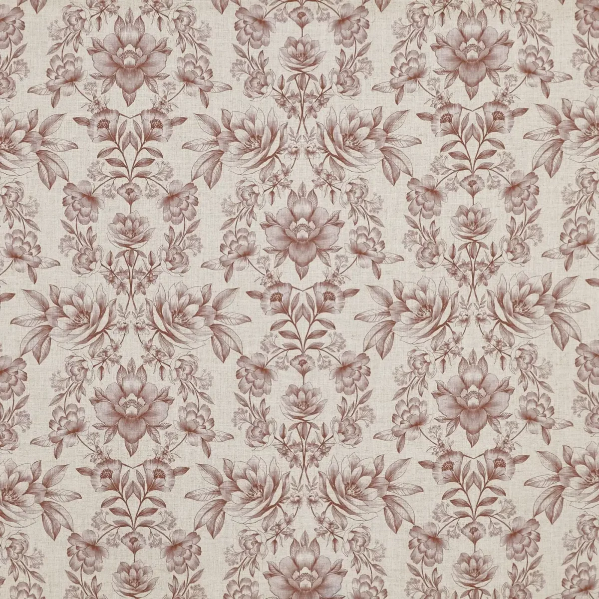 pink botanical printed fabric from Prestigious Textiles