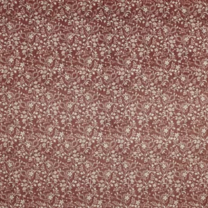 red botanical printed fabric from Prestigious Textiles