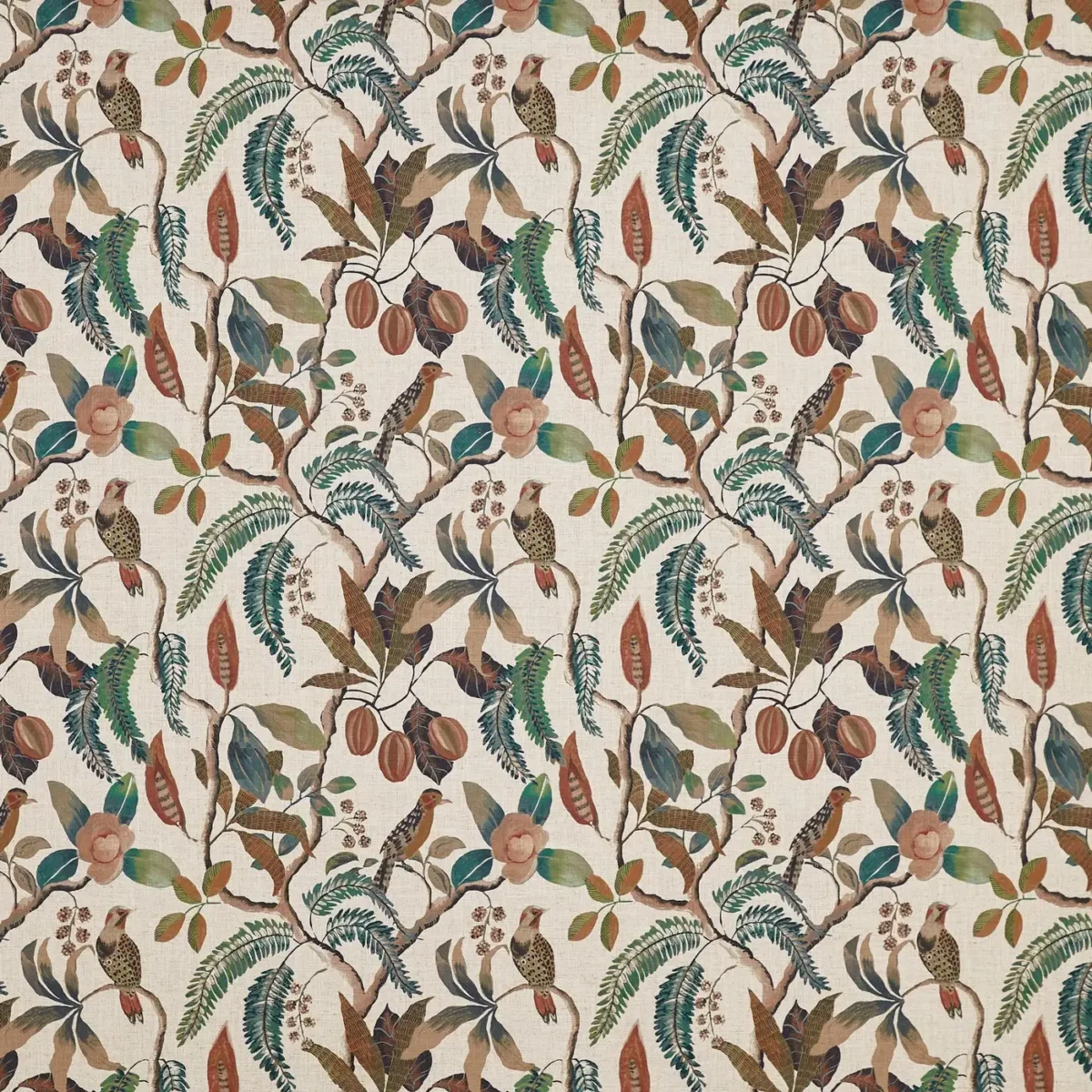 brown animal printed fabric from Prestigious Textiles