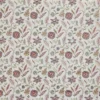 red botanical embroideried fabric from Prestigious Textiles
