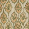 green botanical cotton fabric from Voyage Maison