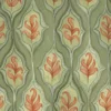 green botanical cotton fabric from Voyage Maison