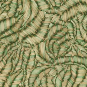 green botanical cotton fabric from Voyage Maison