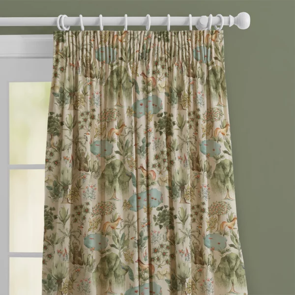 Jungle Serene Fabric - Green by Jungle Serene Fabric - Green from