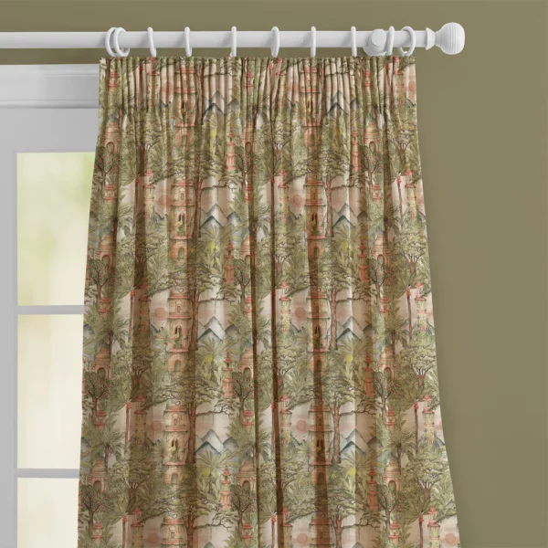 Eden Ruins Fabric - Green by Eden Ruins Fabric - Green from