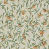 green botanical cotton fabric from Voyage Maison