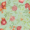 pink botanical cotton fabric from Voyage Maison