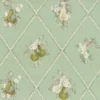 green botanical cotton fabric from Voyage Maison