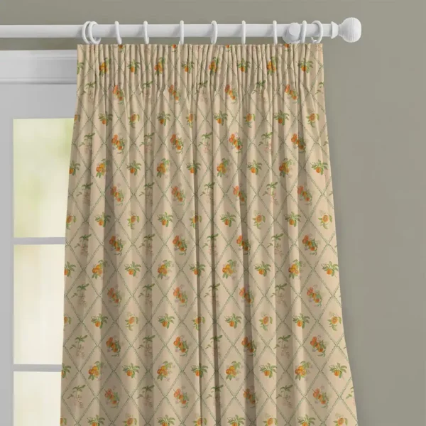 Peach Trellis Fabric - Melba by Peach Trellis Fabric - Melba from