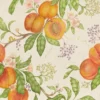 orange botanical cotton fabric from Voyage Maison
