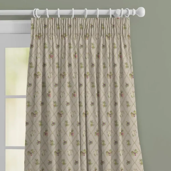 Fig Trellis Fabric - Taupe by Fig Trellis Fabric - Taupe from