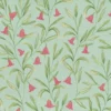 green botanical cotton fabric from Voyage Maison