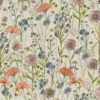 red botanical printed fabric from Voyage Maison